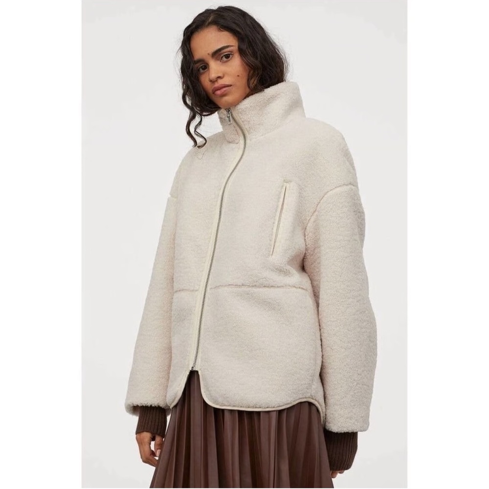 H&M Sherpa teddy jacket XS
